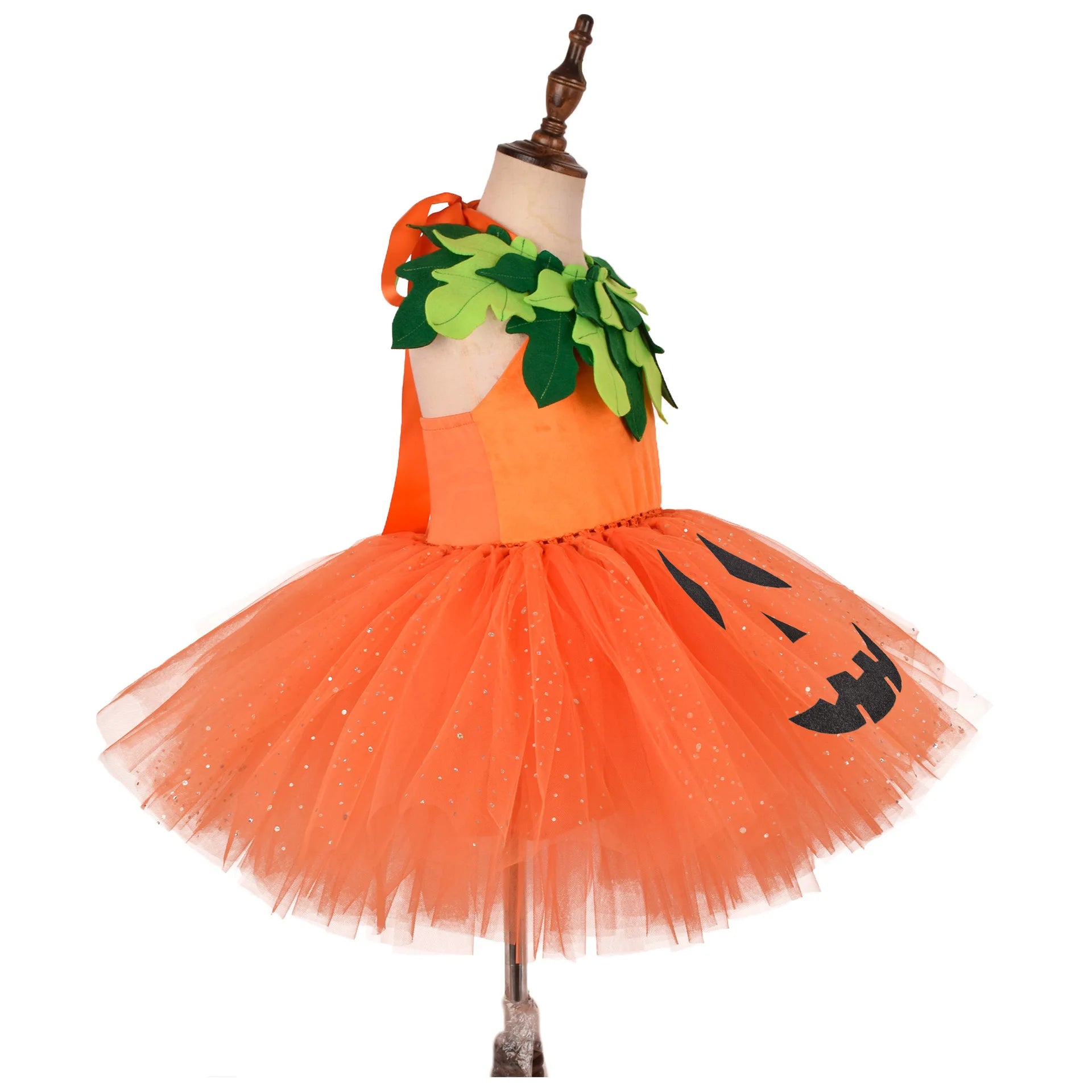 Matching Halloween Pumpkin Girl Tutu Dress sold by Poopy and Poops General Pet Store poppyandpoops.ca