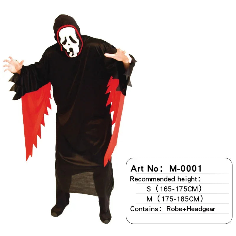 Teens Adult Men's Boy's S-M Devil Vampire Halloween Costume M-0001 sold by Poopy and Poops General Pet Store poppyandpoops.ca