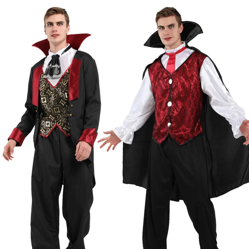 Teens Adult Men's Boy's S-M Devil Vampire Halloween Costume sold by Poopy and Poops General Pet Store poppyandpoops.ca