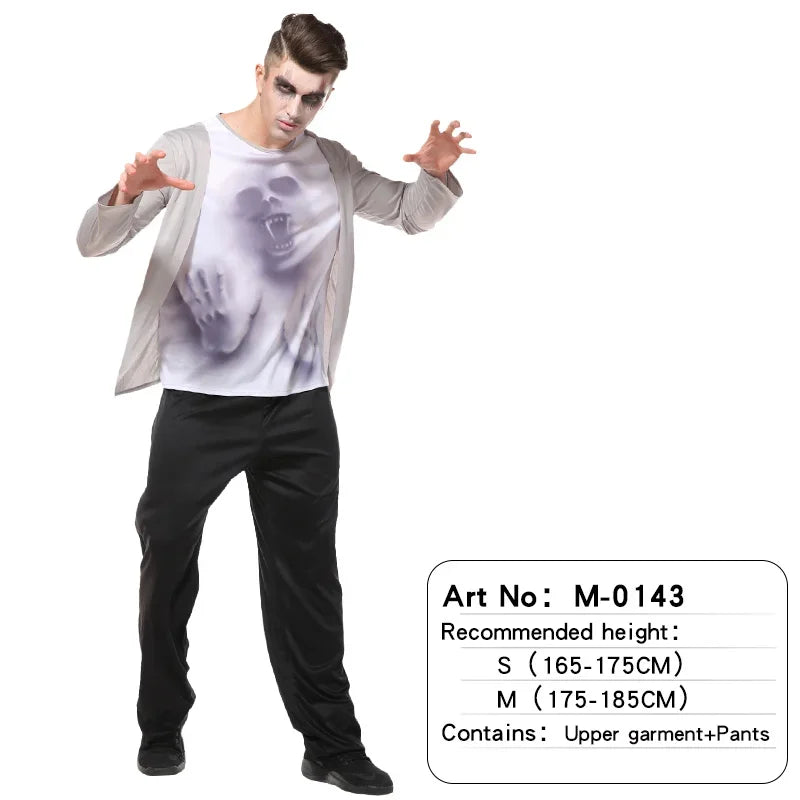 Teens Adult Men's Boy's S-M Devil Vampire Halloween Costume M-0143 sold by Poopy and Poops General Pet Store poppyandpoops.ca