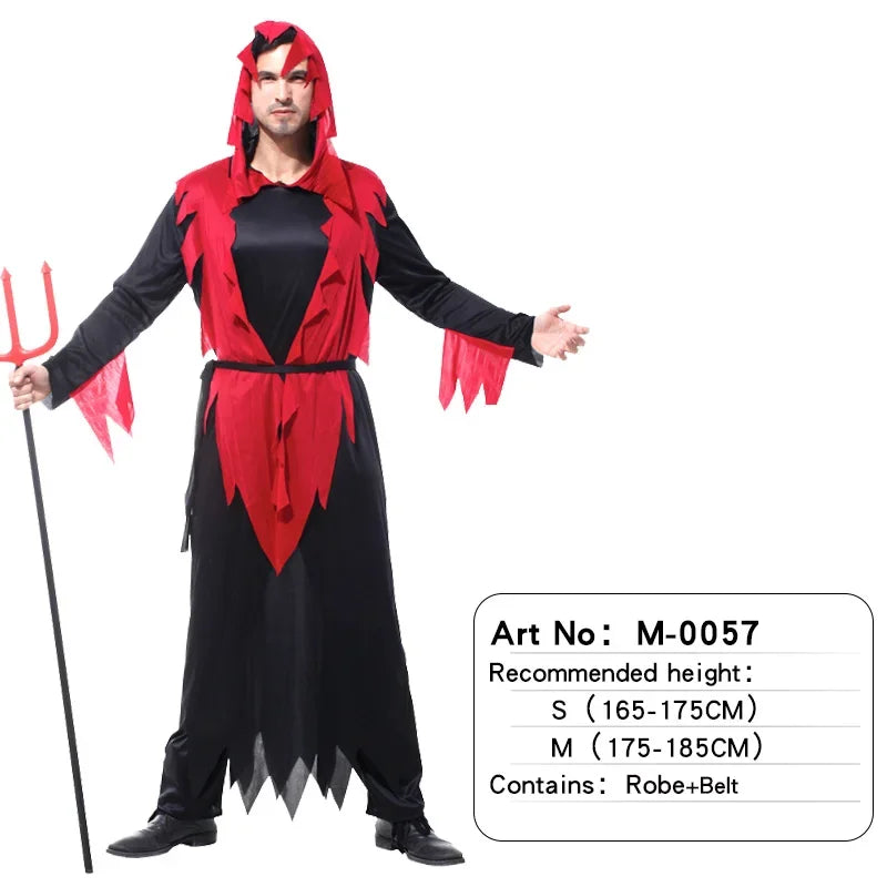 Teens Adult Men's Boy's S-M Devil Vampire Halloween Costume M-0057 sold by Poopy and Poops General Pet Store poppyandpoops.ca