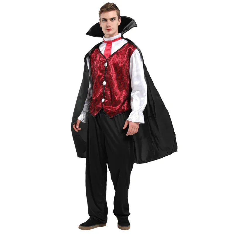Teens Adult Men's Boy's S-M Devil Vampire Halloween Costume sold by Poopy and Poops General Pet Store poppyandpoops.ca