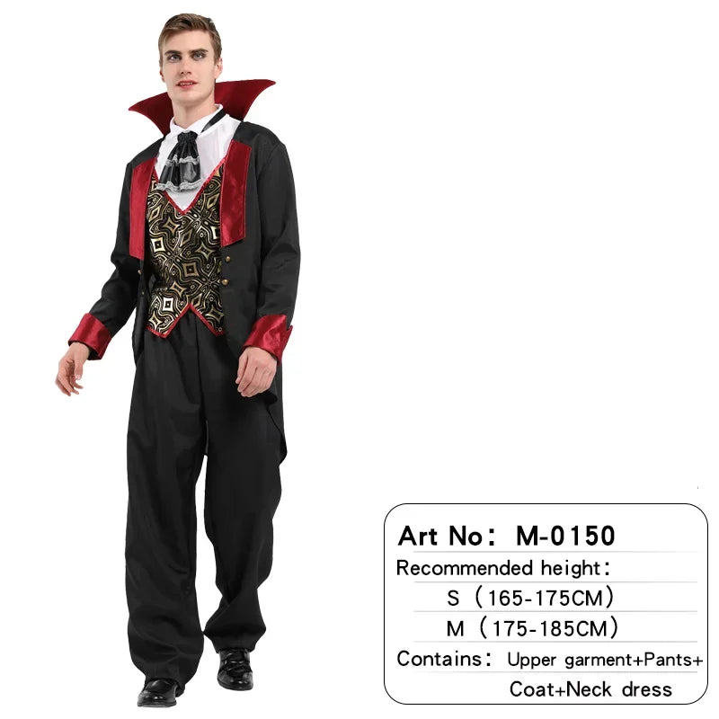 Teens Adult Men's Boy's S-M Devil Vampire Halloween Costume M-0150 sold by Poopy and Poops General Pet Store poppyandpoops.ca