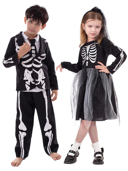 Child Halloween Glow In The Dark Skeleton Costume sold by Poopy and Poops General Pet Store poppyandpoops.ca
