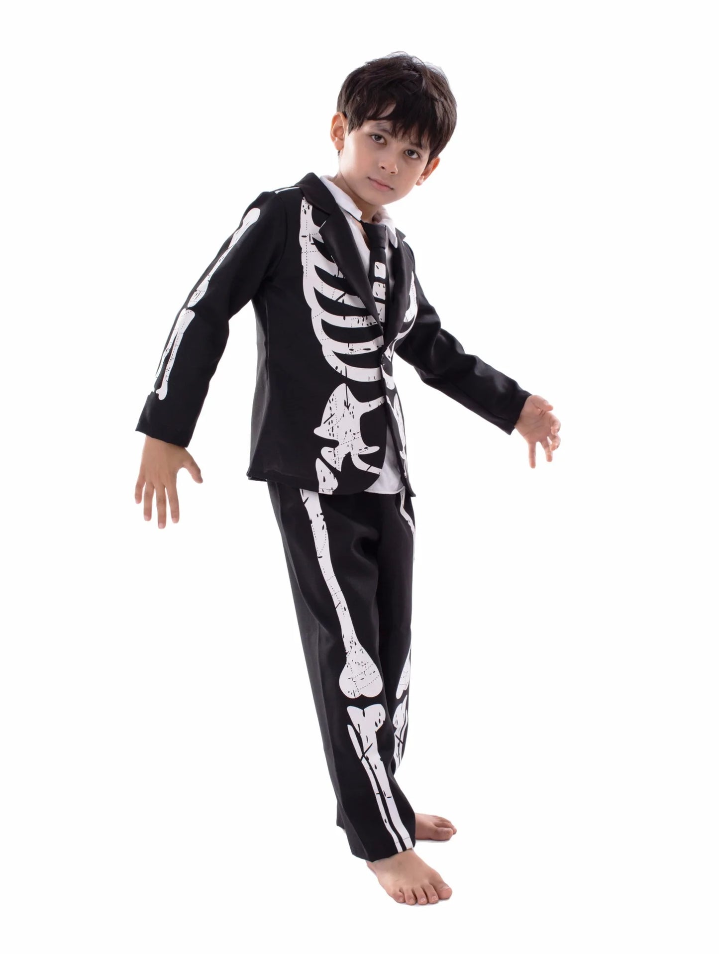 Child Halloween Glow In The Dark Skeleton Costume sold by Poopy and Poops General Pet Store poppyandpoops.ca