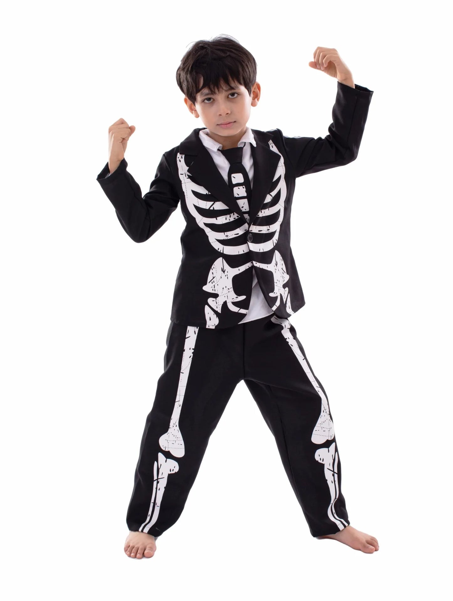 Child Halloween Glow In The Dark Skeleton Costume sold by Poopy and Poops General Pet Store poppyandpoops.ca