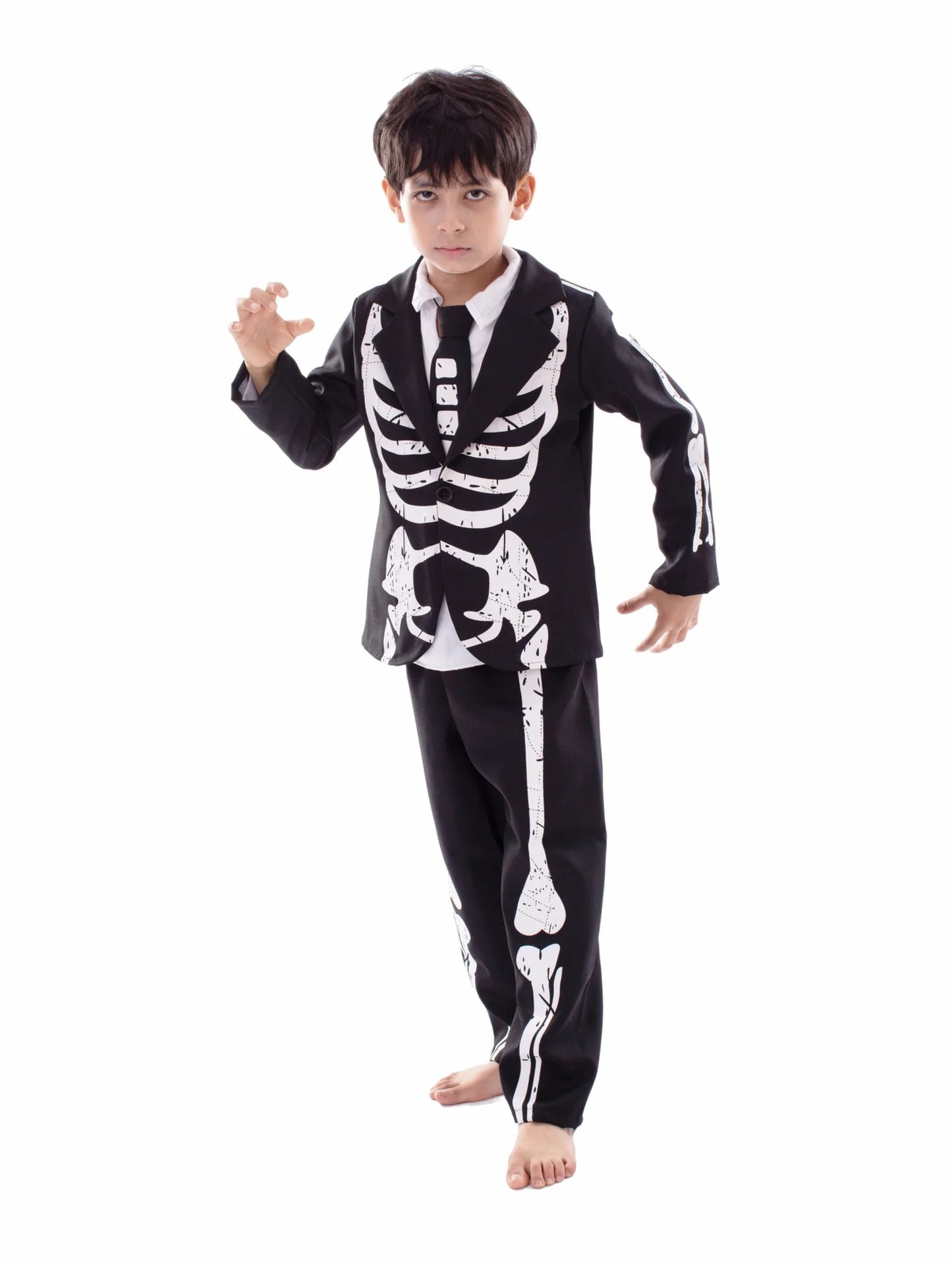 Child Halloween Glow In The Dark Skeleton Costume sold by Poopy and Poops General Pet Store poppyandpoops.ca