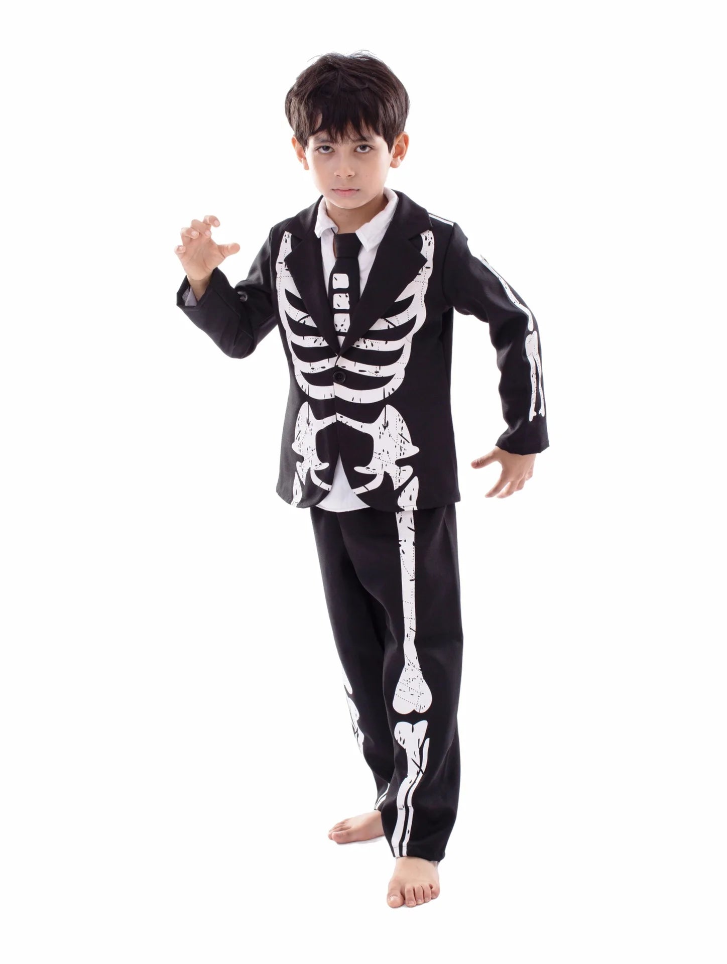 Child Halloween Glow In The Dark Skeleton Costume sold by Poopy and Poops General Pet Store poppyandpoops.ca