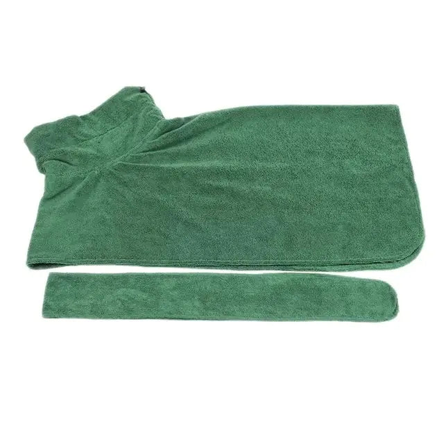 Super Absorbent Pet Bathrobe Towel sold by Poopy and Poops General Pet Store poppyandpoops.ca