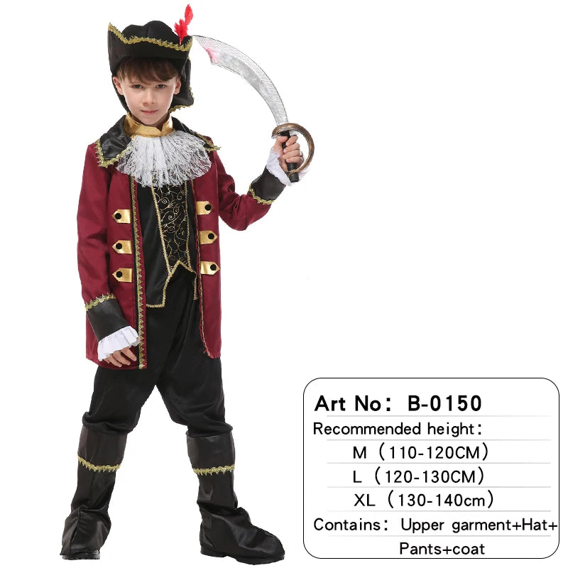 Kids Pirate Costumes Halloween Boys Girls B-0150 sold by Poopy and Poops General Pet Store poppyandpoops.ca