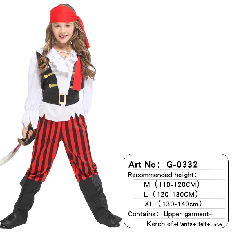 Kids Pirate Costumes Halloween Boys Girls G-0332 sold by Poopy and Poops General Pet Store poppyandpoops.ca