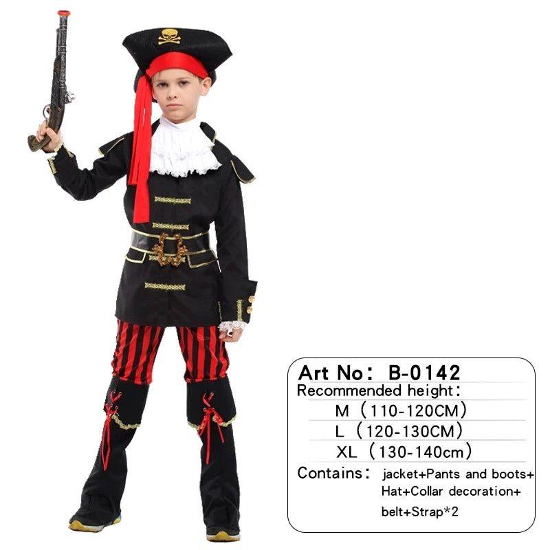 Kids Pirate Costumes Halloween Boys Girls B-0142 sold by Poopy and Poops General Pet Store poppyandpoops.ca