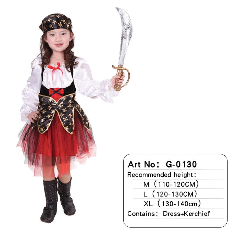Kids Pirate Costumes Halloween Boys Girls G-0130 sold by Poopy and Poops General Pet Store poppyandpoops.ca