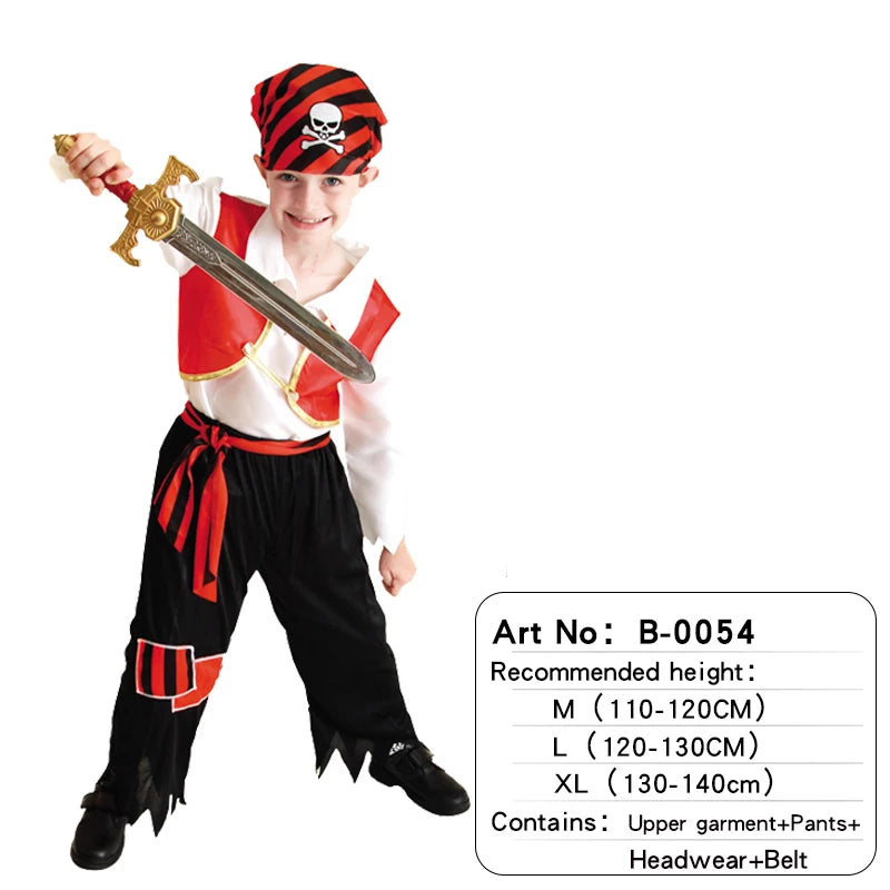 Kids Pirate Costumes Halloween Boys Girls B-0054 sold by Poopy and Poops General Pet Store poppyandpoops.ca