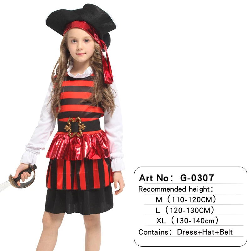 Kids Pirate Costumes Halloween Boys Girls G-0307 sold by Poopy and Poops General Pet Store poppyandpoops.ca