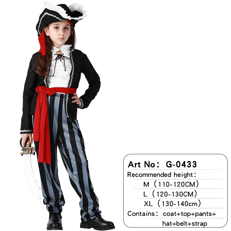 Kids Pirate Costumes Halloween Boys Girls G-0433 sold by Poopy and Poops General Pet Store poppyandpoops.ca