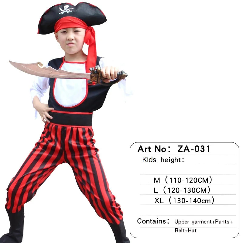 Kids Pirate Costumes Halloween Boys Girls ZA-031 sold by Poopy and Poops General Pet Store poppyandpoops.ca