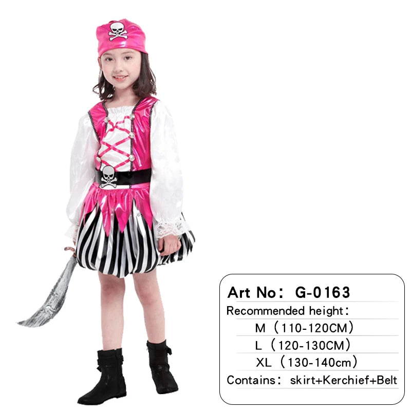 Kids Pirate Costumes Halloween Boys Girls G-0163 sold by Poopy and Poops General Pet Store poppyandpoops.ca