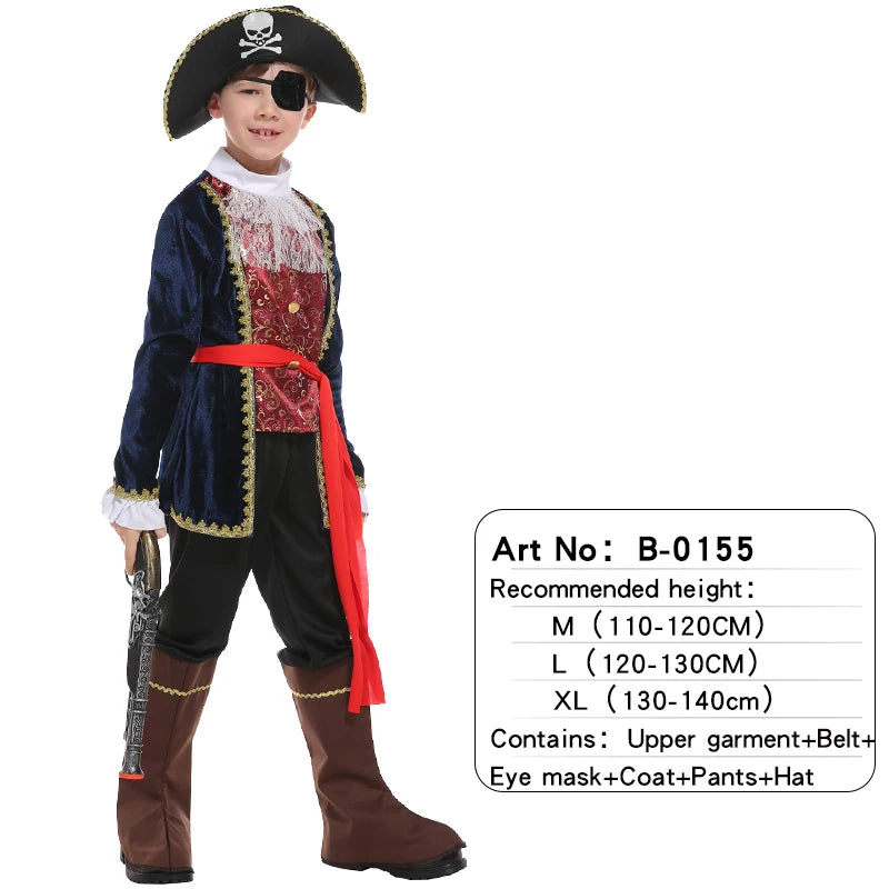 Kids Pirate Costumes Halloween Boys Girls B-0155 sold by Poopy and Poops General Pet Store poppyandpoops.ca