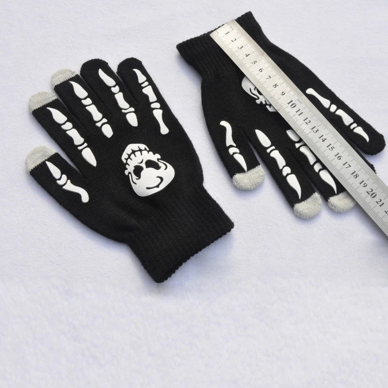 LED Luminous Skeleton Gloves, Halloween Costume Neon Gloves sold by Poopy and Poops General Pet Store poppyandpoops.ca