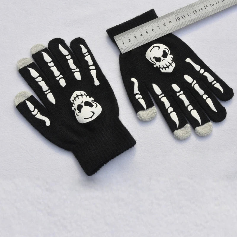 LED Luminous Skeleton Gloves, Halloween Costume Neon Gloves sold by Poopy and Poops General Pet Store poppyandpoops.ca