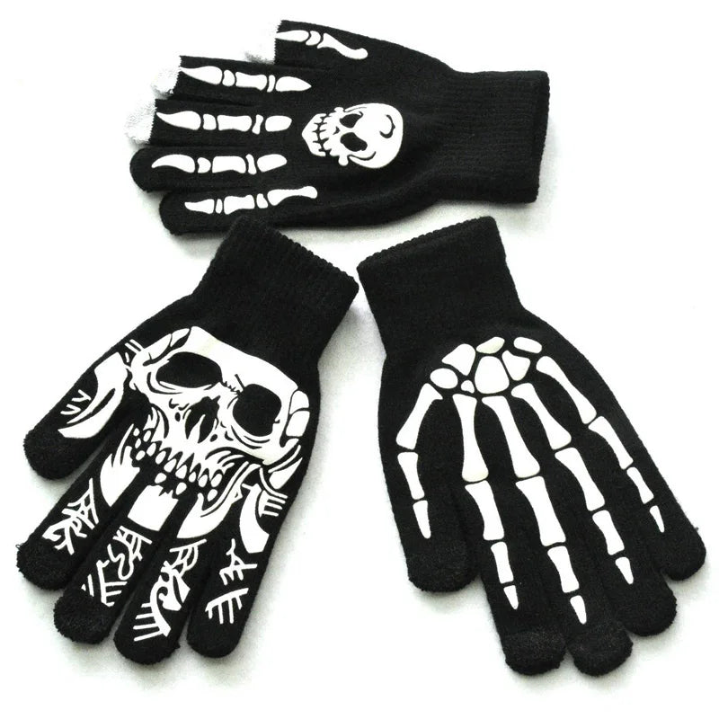 LED Luminous Skeleton Gloves, Halloween Costume Neon Gloves sold by Poopy and Poops General Pet Store poppyandpoops.ca