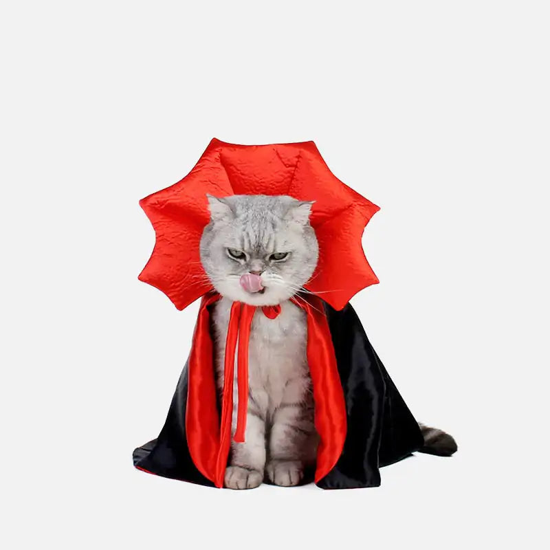 Vampire Cloak Pet Costume sold by Poopy and Poops General Pet Store poppyandpoops.ca