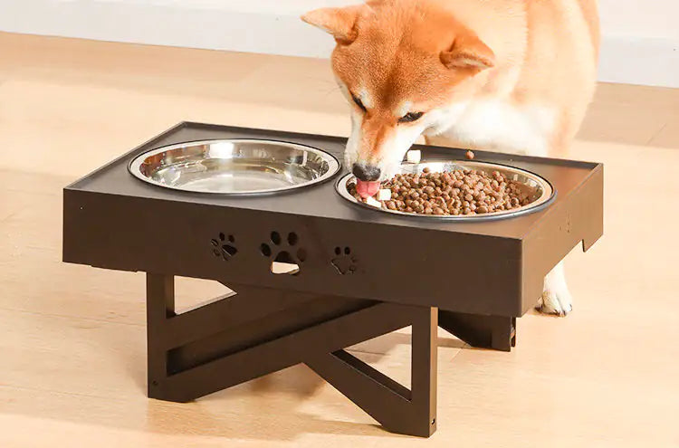 Adjustable Dog feeder Bowl Table set sold by Poopy and Poops General Pet Store poppyandpoops.ca