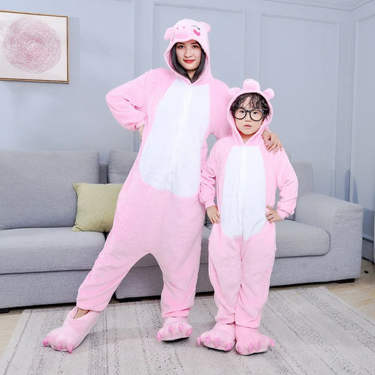 MINISO Pajamas Disney Couple Model Long Sleeves Siamese Pajamas Tigger Tracksuit Piglet Parent Child Sportswear Wholesale piglet sold by Poopy and Poops General Pet Store poppyandpoops.ca