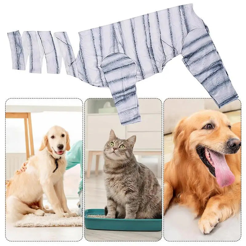 Mummy Dog Costume Portable Mummy Skeleton Pet Clothes Pet Cosplay Costume Funny Halloween Cat Clothes Reusable Dog Halloween sold by Poopy and Poops General Pet Store poppyandpoops.ca