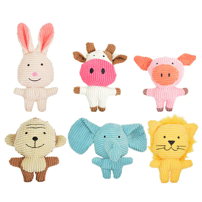 Animal Squeaky Plush Pet Dog Toys sold by Poopy and Poops General Pet Store poppyandpoops.ca