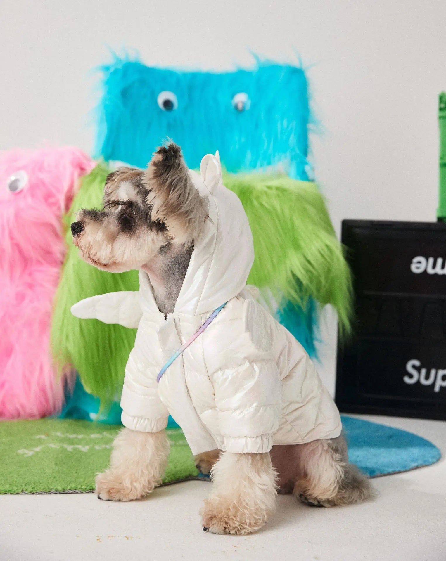 New Dog Clothes Winter Pet Down Jacket Warm Thick Unicorn Down Jacket With Backpack For Puppy Small Dog Cat Coat Pug Schnauzer sold by Poopy and Poops General Pet Store poppyandpoops.ca