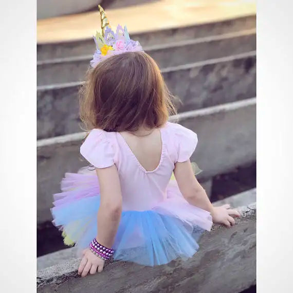 Newborn Infant Toddler Girl Romper Unicorn Cartoon Half Sleeve Jumpsuit Dresses Costumes Outfit Baby Girls Lace Tutu Dress 0-24M sold by Poopy and Poops General Pet Store poppyandpoops.ca
