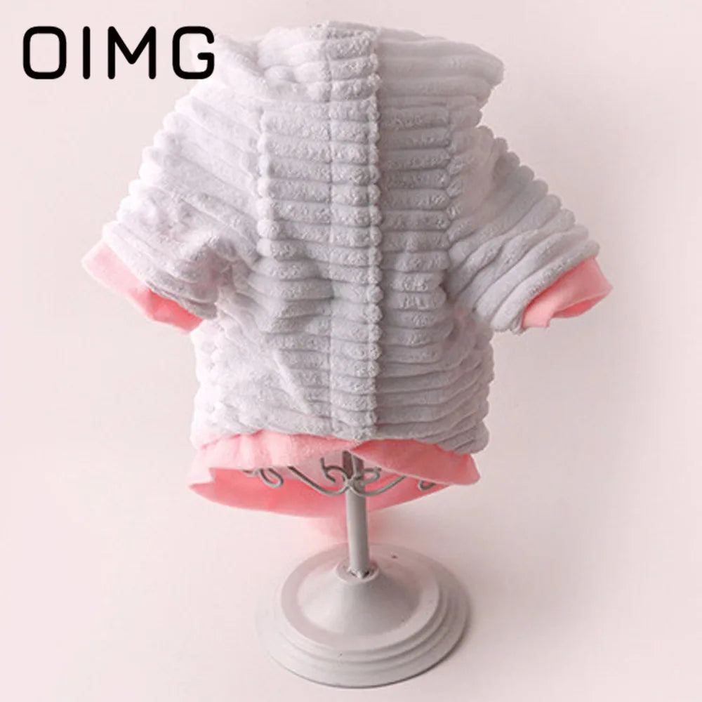 OIMG 2024 Autumn Winter Small Dogs Hoodies Unicorn Dog Clothes For Pet Clothing Pomeranian Bichon Cartoon Puppy Outfits Costume sold by Poopy and Poops General Pet Store poppyandpoops.ca