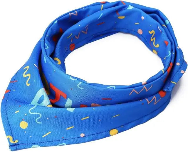 Dog Bandana Large Pet Scarf Dog Fashion dog bandana Dog Fashion dog scarf dog scarves Blue sold by Poppy and Poop General Pet Store www.poppyandpoops.ca