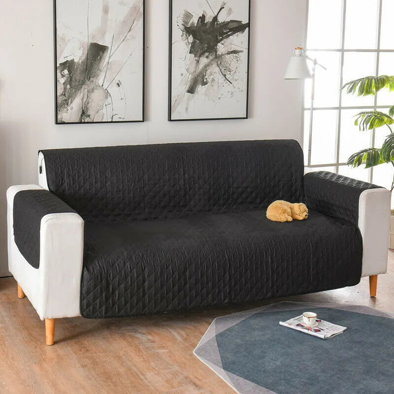 Waterproof Pet Sofa Cover Black 2 Seat sold by Poopy and Poops General Pet Store poppyandpoops.ca