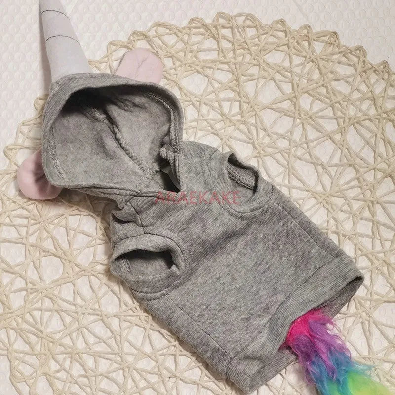Pet Clothes Unicorn Dog Hoodie Dog Clothes Spring and Autumn Edition sold by Poopy and Poops General Pet Store poppyandpoops.ca