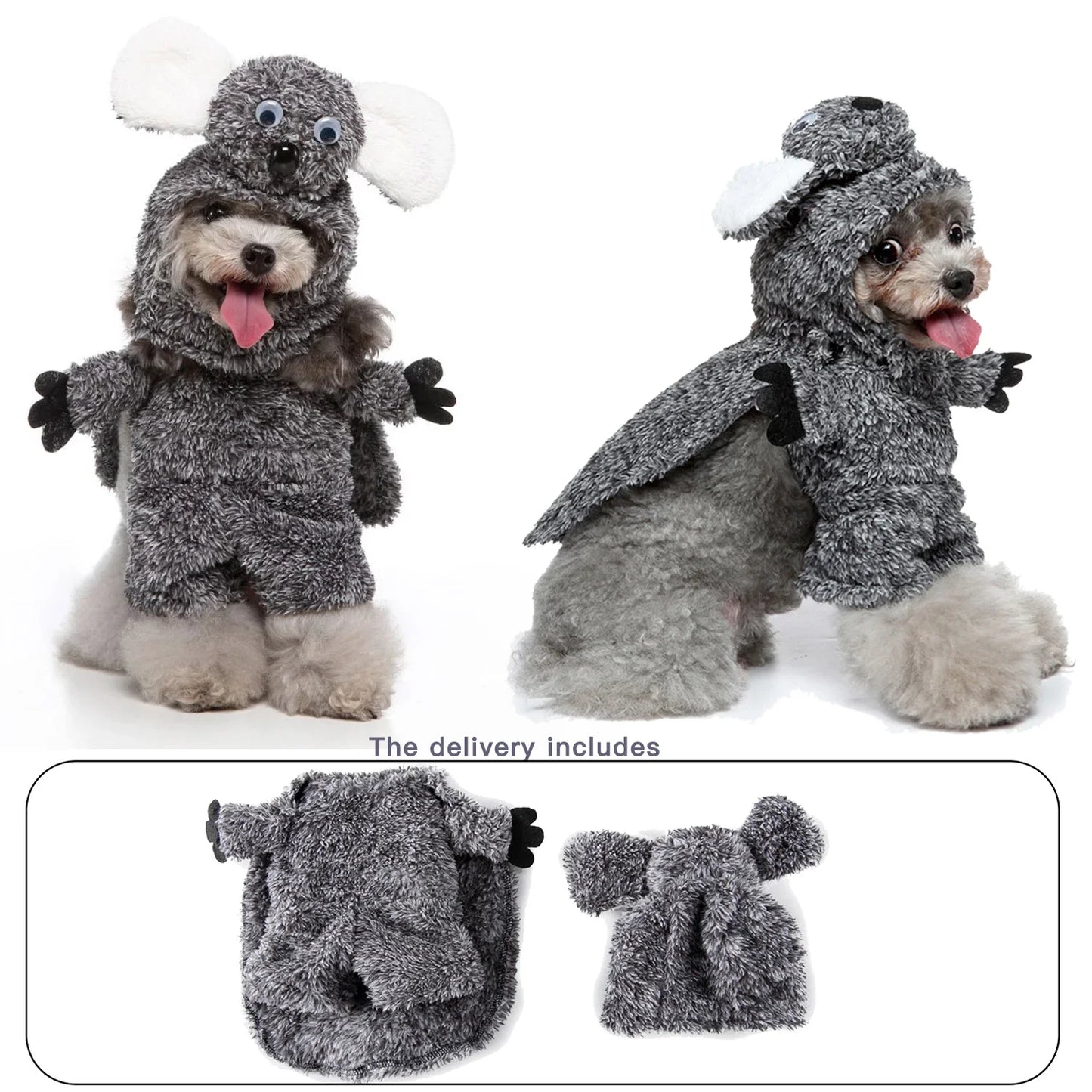 Pet Cosplay Funny Costume Killer Santa Claus Shape Party Fancy Festival Deadly Doll Christmas Pet Clothes Halloween Cat Costume PF73A sold by Poopy and Poops General Pet Store poppyandpoops.ca