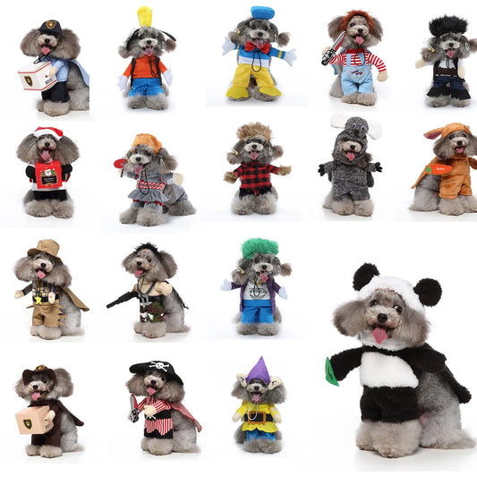 Pet Cosplay Funny Costume Killer Santa Claus Shape Party Fancy Festival Deadly Doll Christmas Pet Clothes Halloween Cat Costume sold by Poopy and Poops General Pet Store poppyandpoops.ca