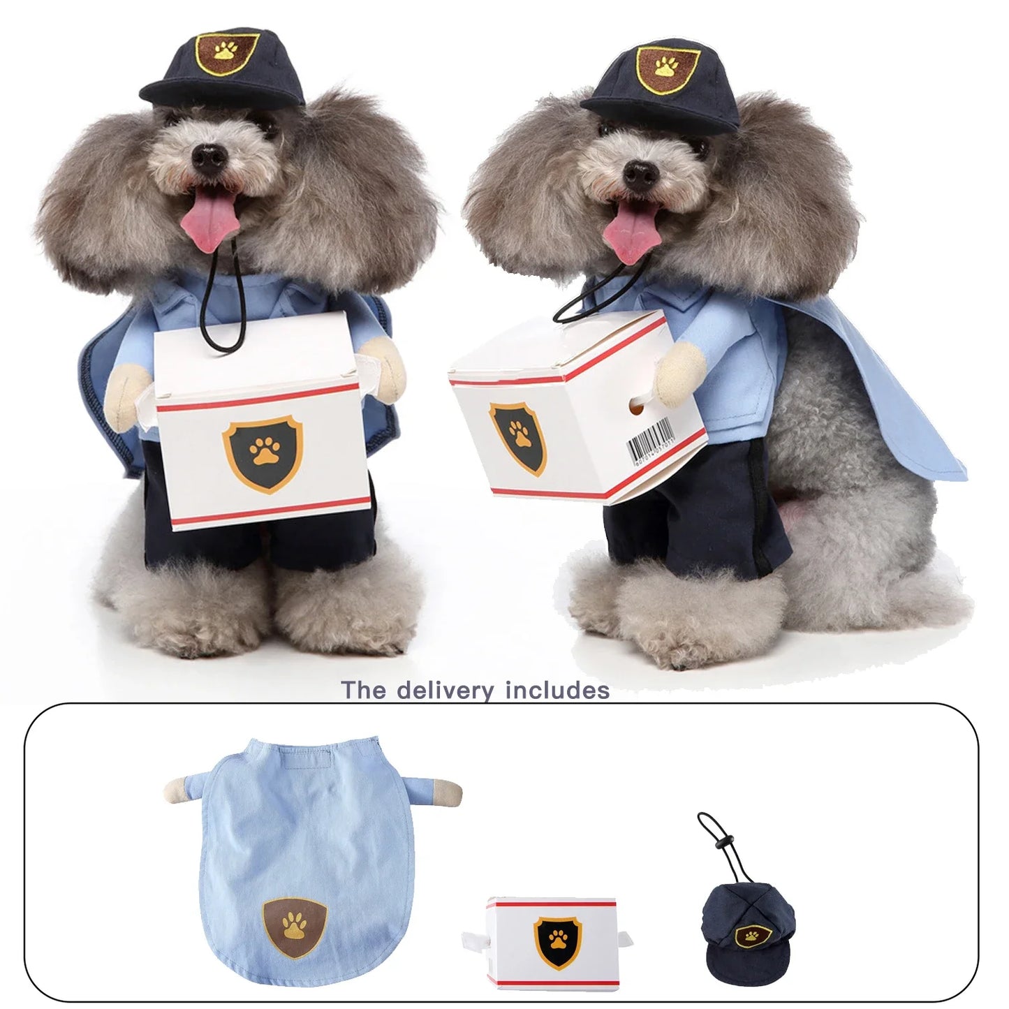 Pet Cosplay Funny Costume Killer Santa Claus Shape Party Fancy Festival Deadly Doll Christmas Pet Clothes Halloween Cat Costume PF80 sold by Poopy and Poops General Pet Store poppyandpoops.ca