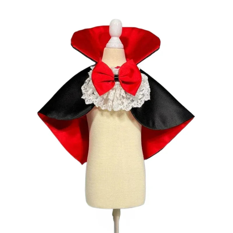 Pet Halloween Vampire Cape Cosplay Cat Cape Clothes Dog Cape sold by Poopy and Poops General Pet Store poppyandpoops.ca