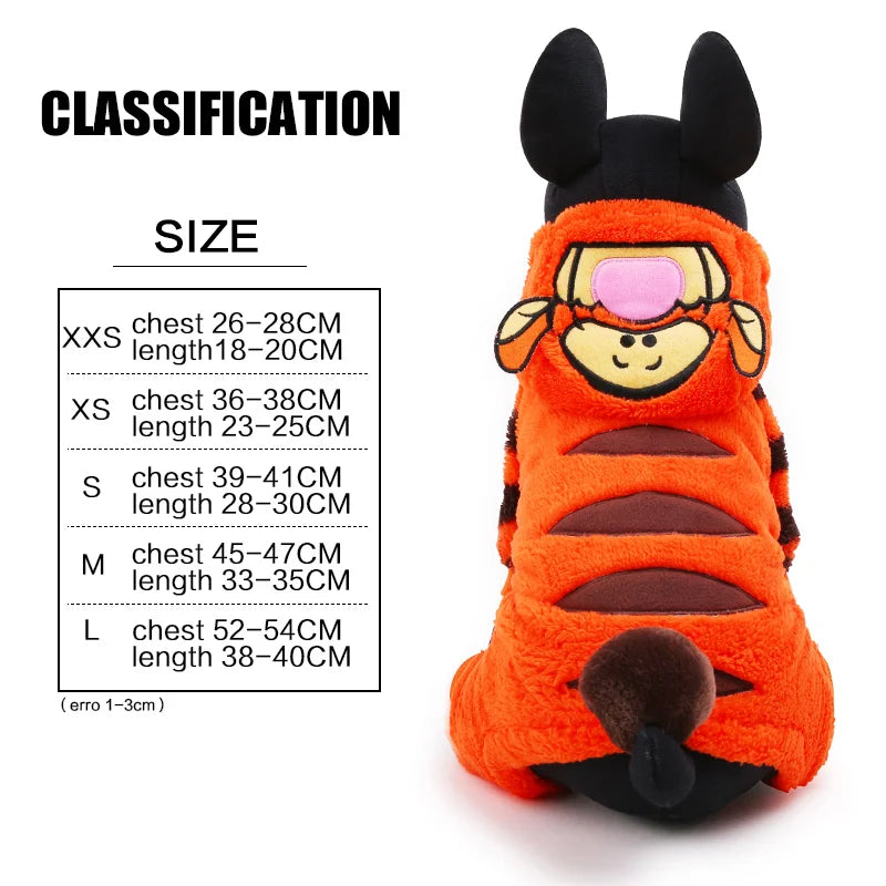 Tiger Dog Hoodies Halloween Costumes tiger sold by Poopy and Poops General Pet Store poppyandpoops.ca