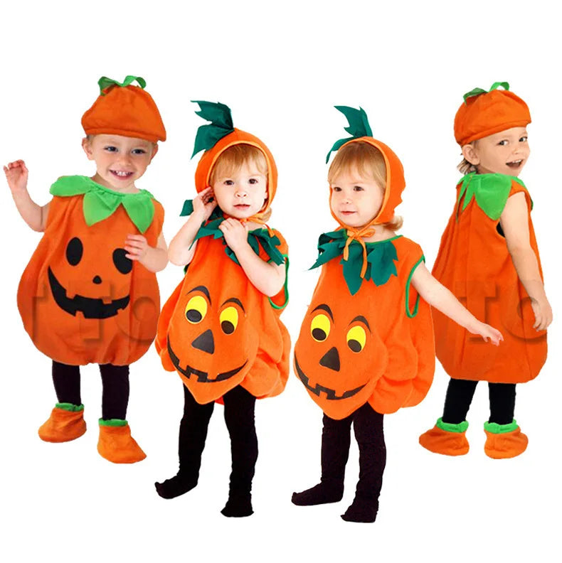 Matching Pumpkin Halloween Boys Girls Baby Costumes sold by Poopy and Poops General Pet Store poppyandpoops.ca