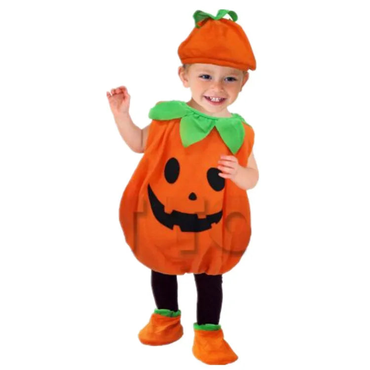 Matching Pumpkin Halloween Boys Girls Baby Costumes Type A sold by Poopy and Poops General Pet Store poppyandpoops.ca