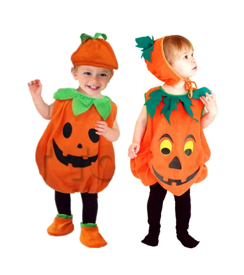 Matching Pumpkin Halloween Boys Girls Baby Costumes sold by Poopy and Poops General Pet Store poppyandpoops.ca