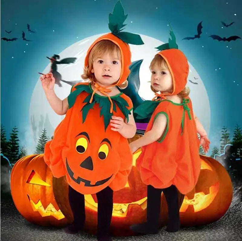 Matching Pumpkin Halloween Boys Girls Baby Costumes sold by Poopy and Poops General Pet Store poppyandpoops.ca