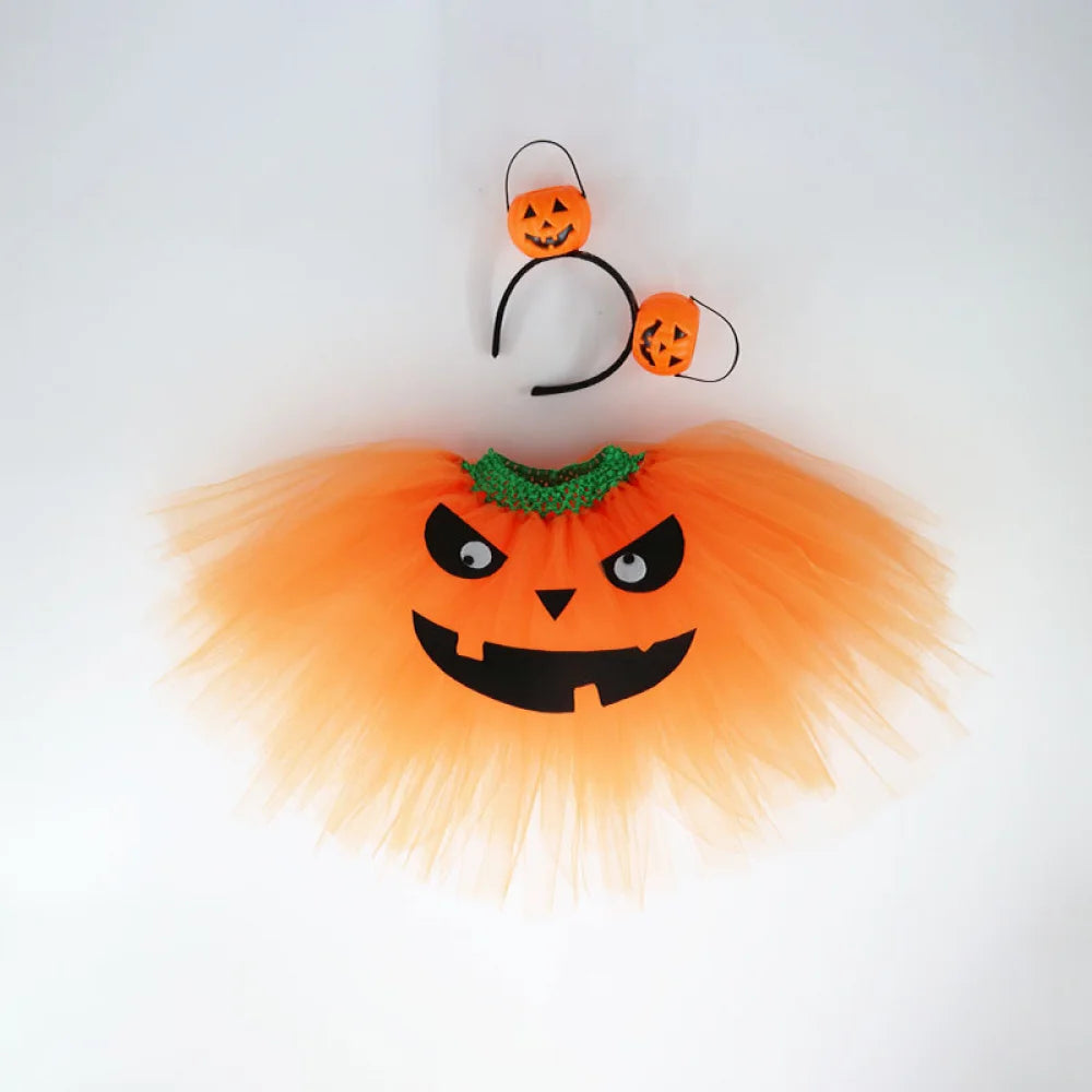 Matching Toddler Pumpkin Tutu Skirt Halloween Costume g One Size CHINA sold by Poopy and Poops General Pet Store poppyandpoops.ca