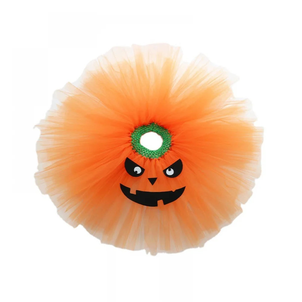 Matching Toddler Pumpkin Tutu Skirt Halloween Costume sold by Poopy and Poops General Pet Store poppyandpoops.ca