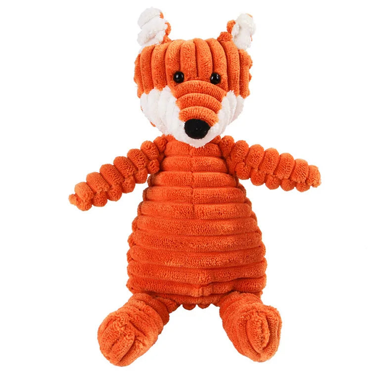 Animals Dog Chew Squeak Toys Orange Squirrel sold by Poopy and Poops General Pet Store poppyandpoops.ca