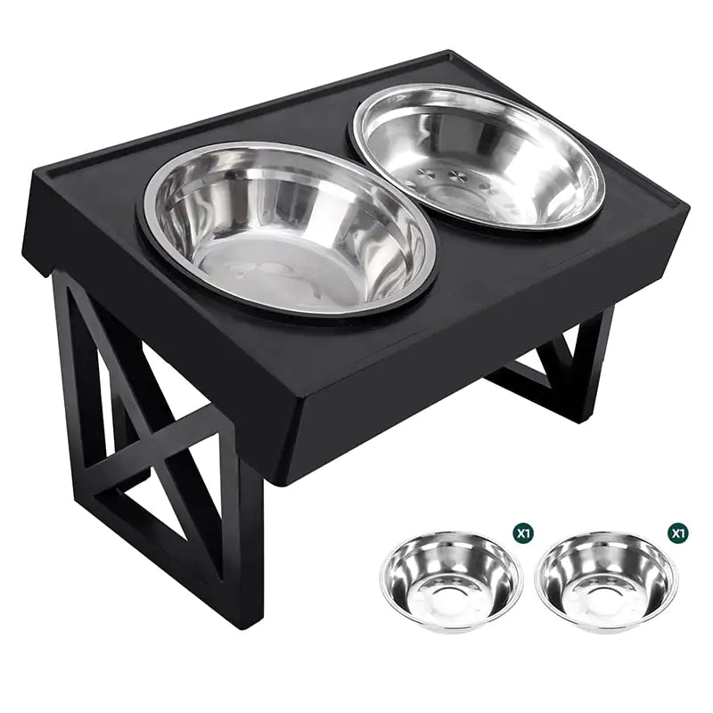 Angled Mess Free Dog Bowl A-2 Bowls sold by Poopy and Poops General Pet Store poppyandpoops.ca